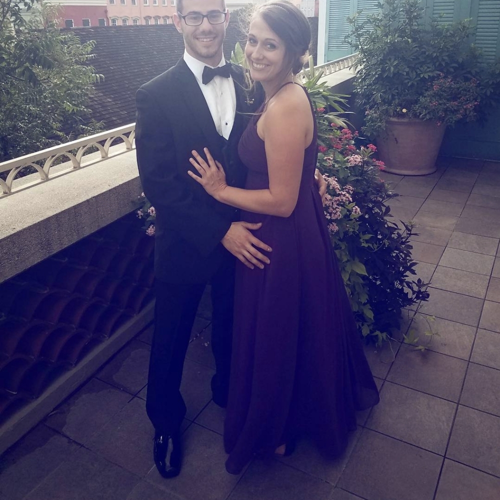 Azazie grape/plum formal dress